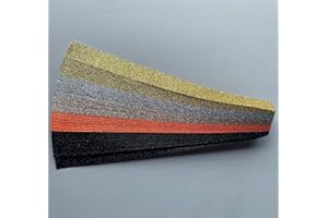 Iris Folding Strips Ultra Glitter pack1, Gold 5 Mixed Colours DeeCraft