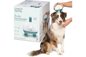 ‎BEURER Love Your Pet by beurer Massagegerät Buddy für Hunde und Katzen, entspannende Kopfmassage und Körpermassage für Haustiere, Anti-Stress-Massage, besonders leise, Silikon-Massageaufsätze, mit Akku