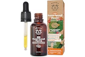 BIONOBLE Bio olejek z pestek do smarowania 100% czysty, naturalny i tłoczony na zimno | kontury oczu, olejek do twarzy Bio | olejek z figi kaktusowej | Organic Prickly Pear Oil (30 ml)