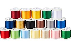 Madeira 8045 Boîte de couture avec 18 bobines de fil de couleurs différentes, 400 m