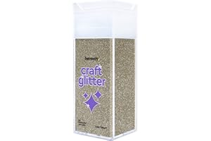 HEMWAY Glitter per bricolage Shaker Champagne Oro Resina Tumbler Biglietti Gioielli di Natale Candela Ultrafine Unghie Viso Cosmetici 130g / 4,6 oz