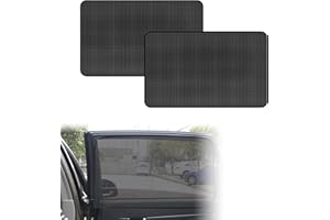 Joynine 2 Pezzi Tendine Parasole Auto per Bambini | 79x50cm | Protezione UV/Calore Molto Scura | Parasole Magnetico per Bambini | Oscuranti Finestrini Auto | Installazione Rapida/Facile