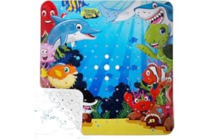 Yocole pod prysznicem dzieci bez poślizgu, 53x53cm przeciwpoślizgowa mata wanna, mata kąpielowa bez poślizgu BPA, PVC przeciwpoślizgowa mata prysznicowa wkładka prysznicowa z kubkami ssą