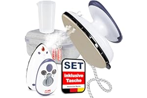 Prym-Mini-Bügeleisen mit Knitfever® Tasche - Reisebügeleisen kompakt für unterwegs