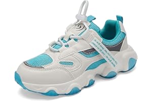 Shoful Kid Trainers Girls Tennis Running Sneakers Boys Outdoor Breathable Lightweight Fashion Shoes Kids Knit Athletic Walking Slip Resistant Shoes