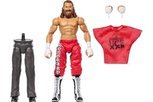 Mattel WWE Elite Collection Action Figure & Accessori, Premium Live Event Sami Zayn con mani intercambiabili e pezzi Build-A-Figure