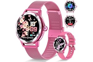 Homailida Smartwatch Donna, 1,2" Orologio Fitness con Effettua/Risposta Chiamate, 100+ Sportive Fitness Tracker, Fisiologia Femminile Notifiche, Impermeabil IP68 Smart Watch per Android iOS