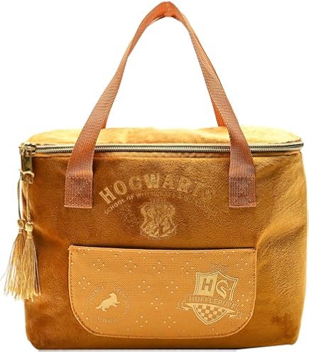 HARRY POTTER PORTA COMIDA-BORSA TERMICA HUFFLEPUFF-4895205608337 Contenitore Per Il Pranzo, Multicolore (26254