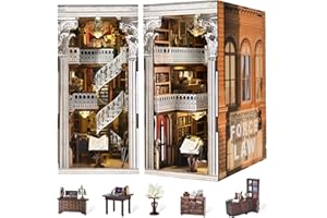 MiniCity Book Nook Kit, DIY 3D Miniatur Dollhouse Booknook Kit para Adolescentes y Adultos