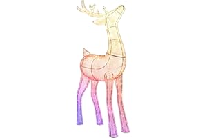 Twinkly 3D Reindeers – Stag, 240 RGB+W LED, 120 cm, żelazo/akryl, Plug F