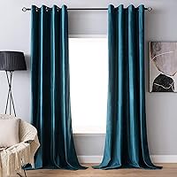 MIULEE 2 Stück Verdunklungsvorhang Samtvorhänge Blickdicht Vorhang mit Ösen Thermogardine Ösenvorhang…