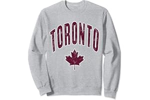 CANADA FLAG LEAF 80S 90S UNIVERSITY COLLEGE STYLE Classic Retro Vintage Distressed TORONTO Sweatshirt