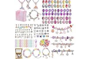 SHJOEE Set di 280 braccialetti fai da te per bambini, set per la creazione di gioielli da 5 a 13 anni, regalo per compleanno, Natale