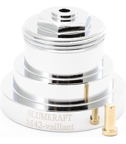 BLUMKRAFT Heizkörperadapter, kompatibel mit M40 x1.0 Zentra (Prototyp) auf M30 x 1,5 für Thermostat/Thermostatkopf M30 x 1,5 männlich