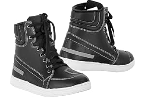 ZXT MOTO Mens Motorbike Boots Waterproof Motorcycle Leather Shoes Racing Touring Size UK 8 9 10 sports