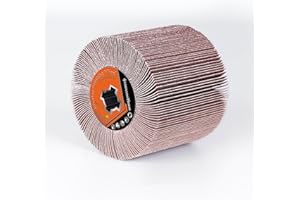 Schleiflamellenbürste für Satiniermaschine, Lamellenbürste für Renovierer Körnung 240, Schleifwalze Bürste Kunstfaser geeignet zum intensiven Schleifen flacher Holzoberflächen - 120 x 100 mm