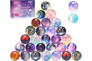 MOOING 30Pezzi Palline Rimbalzanti,32mm Pallina Rimbalzante per Bambini,Palline di Gomma Rimbalzanti,Bouncing Balls Riempitivi per Borse da Festa per Bambini,Compleanni