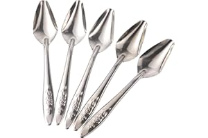 BEMVP Vogelfütterungslöffel, 5 Stück, Edelstahl, Papageien-futterlöffel, Medizinschaufeln Für Nymphensittiche, Wellensittiche, Lovebirds