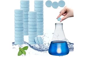 dellyy Lot de 100 Tablettes Pastilles Lave Glace, Pastille Lave Glace Concentré, Liquide Lave Glace Voiture 400 L, Tablettes de Nettoyage Multifonctions pour Vitres, Miroirs