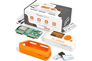 DB-TRONIC Flipper Zero Starter Full Set | Flipper Zero | Placa de Desarrollo WiFi | Funda de Silicona | Tarjeta de Memoria 64 GB | Lector de Tarjetas USB