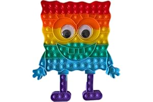 KUNSTIFY - Juguete antiestrés, XXL POP arcoíris para adultos y niños, antiestrés, juguete grande Fidget Toy Set Figet Bubble Push Pop XXL (Sponge)