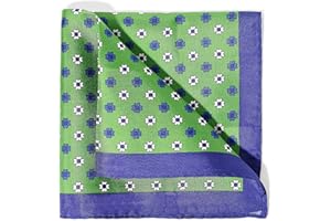 BRERA 67 - Fazzoletto da Taschino Elegante in Seta, Fazzoletti per Abiti e per Giacche 25X25 cm, Accessorio Uomo per Cerimonie e Matrimoni, Pochette Classica