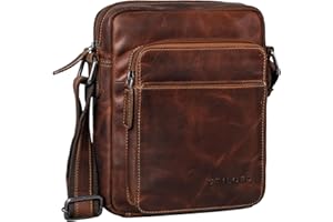 STILORD 'Vittorio' Borsello Uomo Tracolla Pelle Vera Piccola Borsa Uomini Tablet 9,7 Pollici iPad Borsellino Uomo Regolabile Borsa in Pelle Signori Vintage