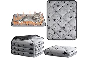 Namalu 4 Selbstwärmende Katzendecken Hundedecke mit Stern Muster Warme Weiche Decke für Haustier Waschbares Hundebett rutschfeste Decke für Outdoor Indoor (Rechteck, 45 x 60 cm)