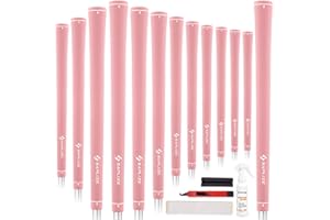 SAPLIZE Women’s Golf Grips 13 Pack | Soft, Comfortable & Shock-Absorbing | Elegant Solid Colors, Optimized Taper Design | Standard & Midsize Golf Club Grips for Women, Men & Juniors