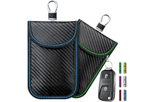 COORATTYES 2024 Faraday Pouch for Car keys, Car Key Signal blocking Case, RFID Key Pouch Keyless Car Blocker, Anti-Theft RFID Car Key Holder Car Safety Protector