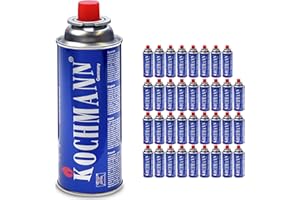 ‎KOCHMANN GERMANY Kochmann 28 x Gaskartuschen 227g. Premium 1a Gas Kartusche für Gaskocher Campingkocher