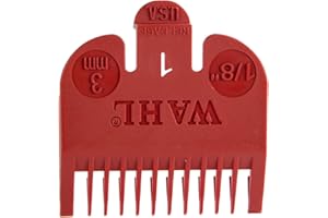 WAHL PROFESSIONAL Wahl Profesjonalna nasadka grzebieniowa z kodem kolorów #3144-603 - czerwona #1-1/8" (3 mm) - idealna dla profesjonalnych stylistów i fryzjerów