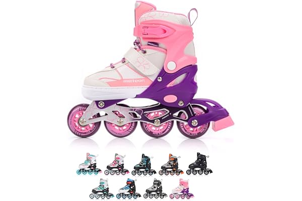 Patines Línea Ajustables para Niños Jouvenes y Adolescentes Mujer y Hombre Patines de Linea con ABEC7 - Forro Interior - Tamaño Ajustable