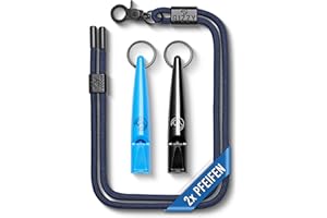 GIZZY® 2X Hundepfeife lauter & weitreichender Pfeifton I 2X Hundepfeifen ideal als Erziehungshilfen für Hunde I Zum Hundetraining Bellen o. als Hundepfeife Rückruf geeignet I Inkl. wertigem Band