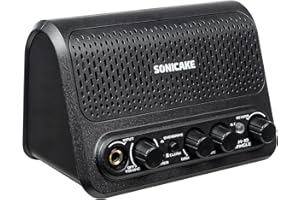 SONICAKE Amplificador de Guitarra Mini Combo Amp Bluetooth con Canales Clean y Overdrive Triangle