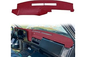 YIZ Housse de tableau de bord pour Chevrolet Silverado/GMC Sierra C1500 C2500 C3500 K1500 K2500 K3500 1988-1994, 1992-94 GMC Yukon/Chevy Blazer Suburban (88-94, bordeaux on) Y25