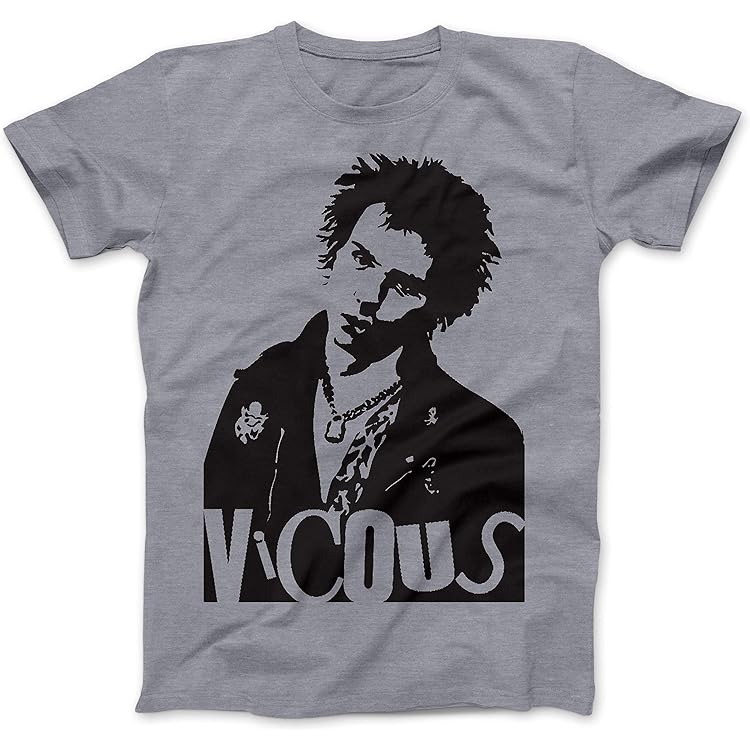 Men's Vive Le Rock As Worn By Sid Vicious Black T-Shirt PUNK - Foto 13
