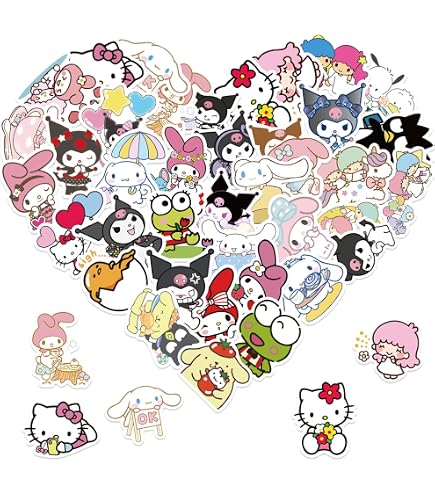 50 Pieces Kawaii Cow Stickers - Cute Cartoon Rainbow Cow Decals For Laptops, Water Bottles & More - View #13