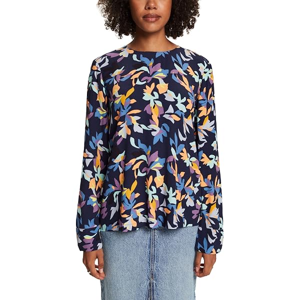 ESPRIT Damenbluse – Lässiger Kalifornien-Style, Hochwertiges Material, Modisches Allround-Teil