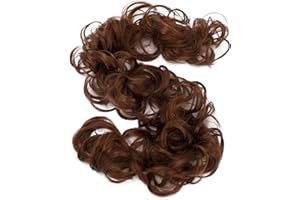 CAISHA XXL Posticcio Capelli Elastici Acconciature Da Sposa Voluminoso Riccio Chignon Rosso Rame HW20