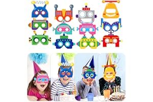 JeVenis Robot Party Supplies Robot Party Favors Robot Eyemask Robot Costume Accessories Robot Birthday Party Decoration Robot Headband