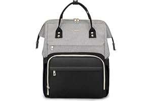 LOVEVOOK Mochila Portatil Mujer 15.6/17 Pulgadas, Mochila Mujer Impermeable Antirrobo con Puerto USB para Universidad Escolares Viaje Trabajo Negocios Profesora