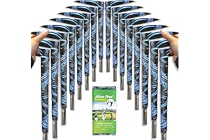 Alien Pros Cintas de Agarre para Palos de Golf, Pack de 3/6/12/24 Cintas Adhesivas Antideslizantes, Fáciles de Colocar en 1 Minuto
