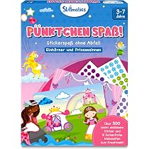 D-FantiX 4 Dot Art Stickerbücher Für Kinder 3–9 Jahre – Mit über 5800 Stickern