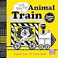 Animal Train: A high-contrast, fold-out board book