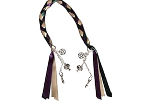 Wedding Hand Fasting/Binding Cord Green Cream And Purple Satin +Charms by Dunns-jewels