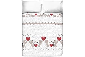 PENSIERI DELICATI Copriletto Matrimoniale 260 x 280 cm, Telo Singolo 100% Cotone Pique, Ideale Come Telo Arredo, Coperta Salva Letto 2 Piazze, Fantasia Gattini Beige, 100% Made in Italy