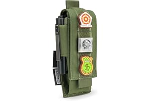 TACTICAL GEEK EXT8 MOLLE Funda para un Cargador de Pistola Funda táctica para Cargador de Pistola Funda para Cargador de Pistola Bolsillo para Herramientas Funda para Cargador de 500D Nylon