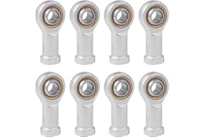 YCZCHE14 Cojinete De Extremo De La Barra 8 Piezas Cojinete De Rótula Uniball Rodamiento De Junta De Extremo De Barra Rosca Interna M6 Autolubricante Para Extremos De Barra Deslizante Esféricos
