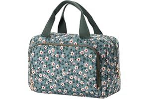 Funtlend Toiletry Bag for Women Wash Bag Corduroy Cosmetic Bag Travel Women Make up Bags Ladies Organizer for Girls Travelling Holiday